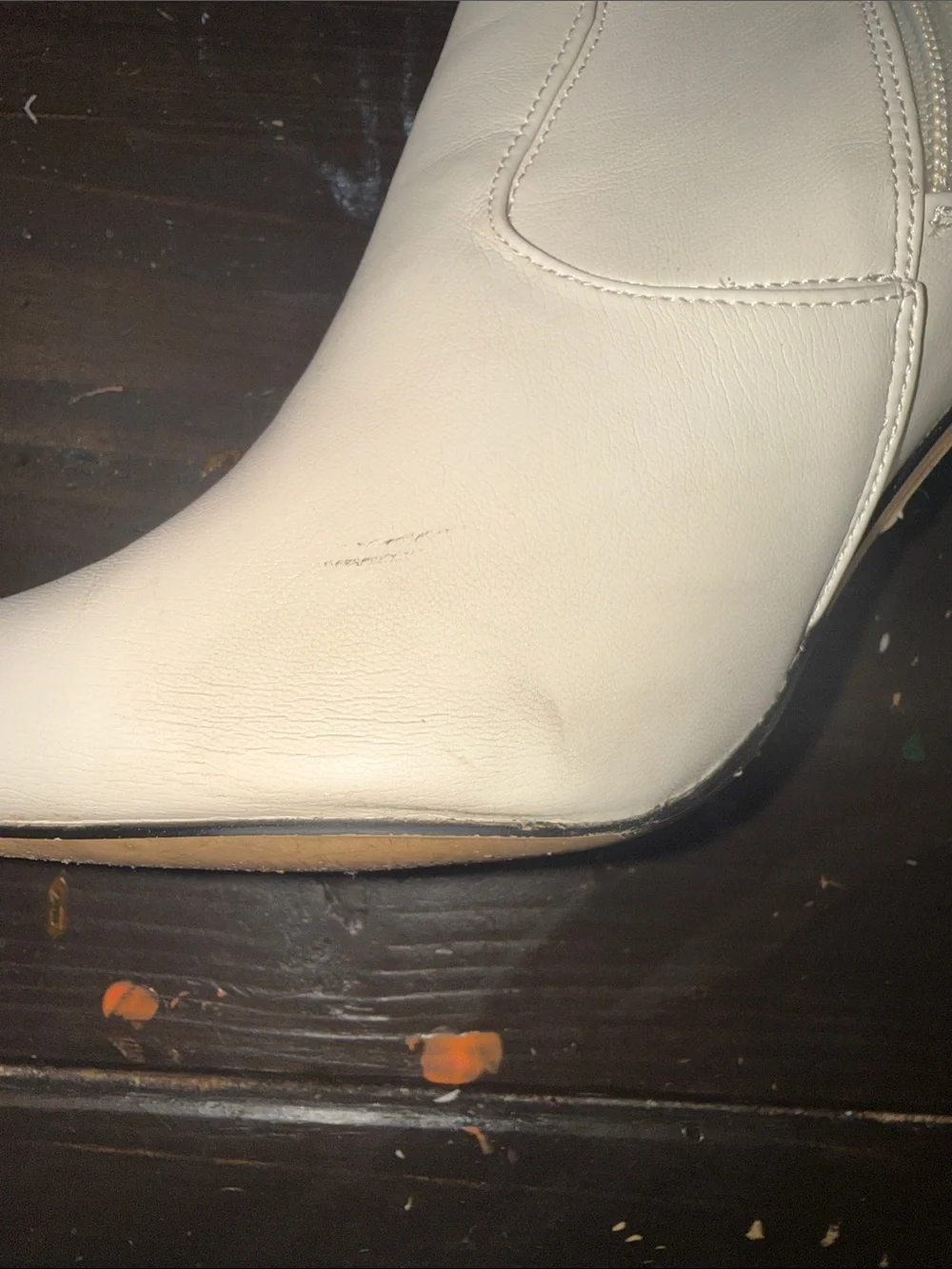 Guess White Over-the-Knee Block Heel Boots
